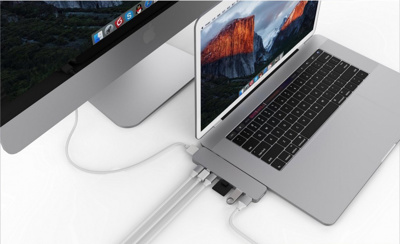 HyperDrive PRO Hub 8-in-2 for USB-C MacBook Pro (Silver)