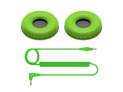 HDJ-CUE1 Replacement Cable and Pads (Green)