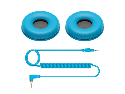 HDJ-CUE1 Replacement Cable and Pads (Blue)