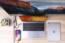# HyperDrive 3-in-1 USB-C Hub with 4K HDMI Output (Space)