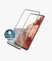 P.P Samsung Galaxy 21S+ FP Vidrio del lector de huella y capa silicona Case Friendly Black AB