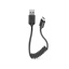% Cable Spring Data cable USB type A Male to Micro USB Male for smartphone, Length of 0,5 m Negro
