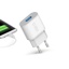% Cargador viaje 100/250V 2100 fast charge with USB output Blanco